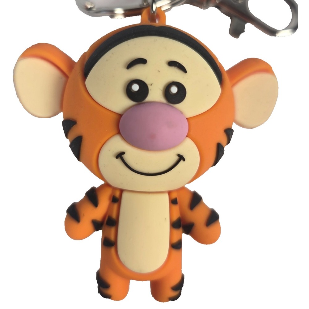Tigger Keychain Disney Winnie the Pooh 3 Inch Orange Character Bag Charm New
